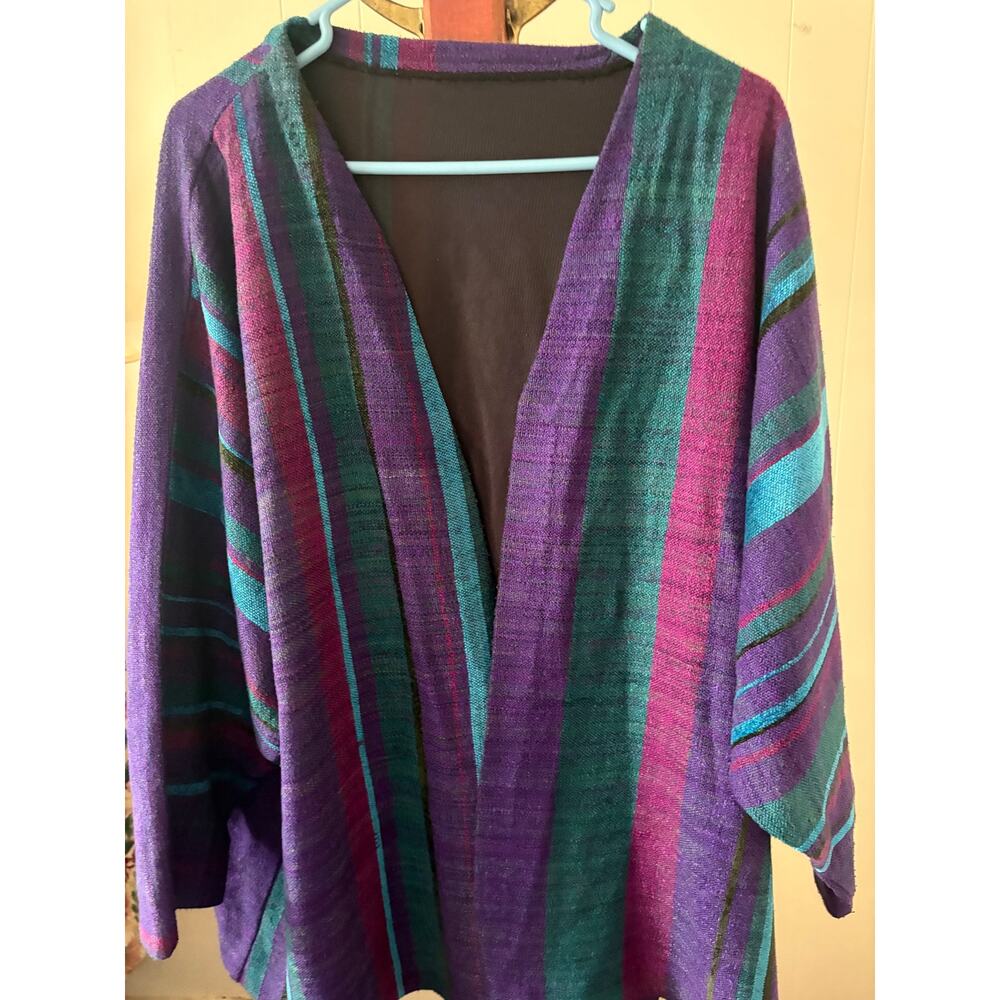 Handwoven Artisan Anoushka Kimono Style Cardigan - Picture 2 of 7